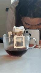 Casual coffee and cake gathering documented in Zovuni, Armenia