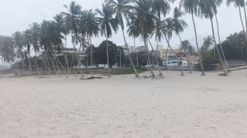 Tranquil evening documented at Venezuela's Playa El Agua beach