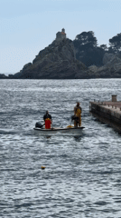 Morning life captured in coastal Montenegro fishing town