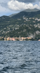 Lake Como vista captured on video from Varenna