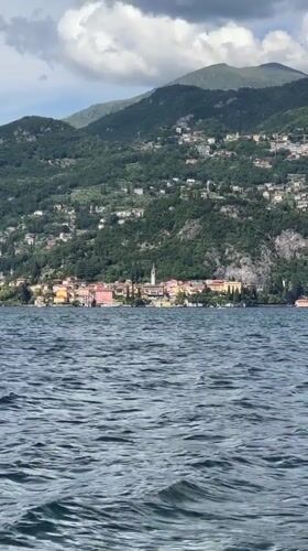 Lake Como vista captured on video from Varenna