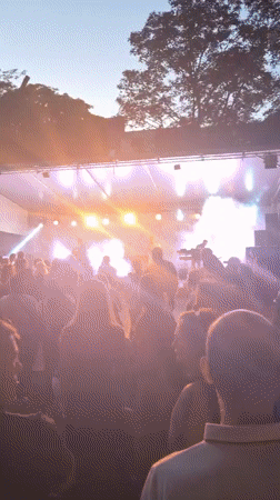 Live outdoor concert lights up Differdange evening