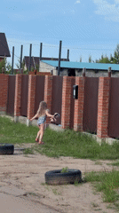 Two girls spotted outdoors in Chaikovsky during summer afternoon