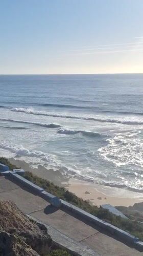 Sunny beach day captured on video in Ahrara, Morocco