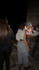 Night stroll and souvenir machine visit in Kyustendil, Bulgaria