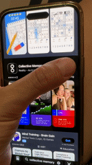 User searches for Collective Memory app on iPhone in Turkey