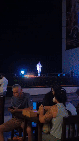 Live sax and fireworks at Phú Quốc's nighttime entertainment district