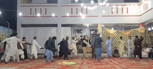 Traditional Pakistani dance celebrations captured across multiple Quetta venues