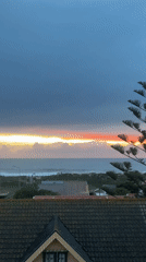 Sunset Ocean View Captured from Vila Nova de Gaia Rooftop