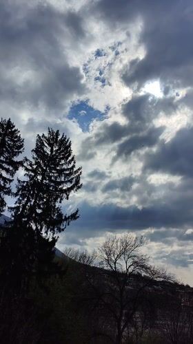 Morning mountain views captured in Karlovo, Bulgaria