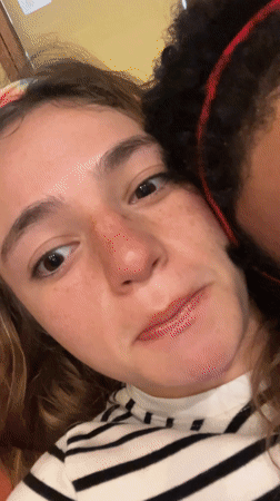 Young couple filmed together in Mexico morning hours