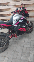Custom motorcycles and casual moments documented in Ekibastuz, Kazakhstan