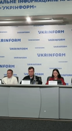 Three officials hold briefing in Kyiv