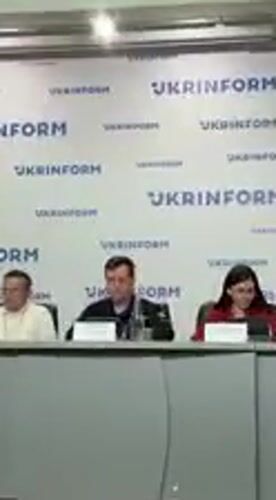 Three officials hold briefing in Kyiv