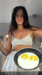 Casual breakfast moment in an Irkutsk kitchen