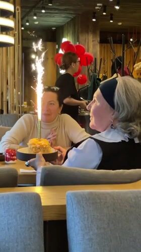 Birthday dinner at a Japanese restaurant in Moscow