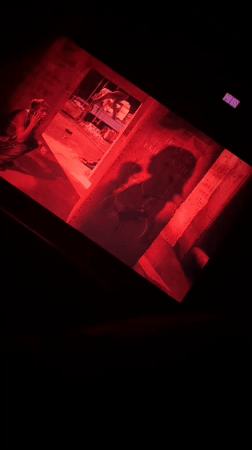 Film screening recorded on multiple screens in Milan