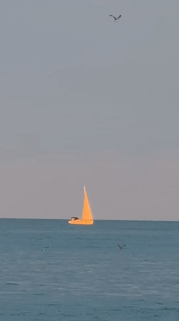 Sunset hour on the Varna Black Sea coast
