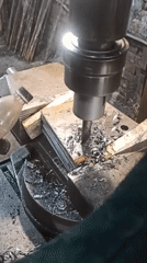 Industrial metalworking operations captured at manufacturing facility