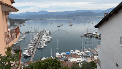 Morning harbor activity observed in Fethiye, Turkey marina