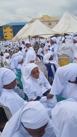 Religious gathering draws crowds in white robes in Anantigha