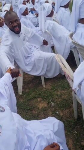 Religious gathering draws crowds in white robes in Anantigha
