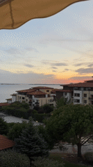 Sunset over Sveti Vlas and the Black Sea coast