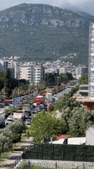 Quiet city scene documented in Bjeliši, Montenegro