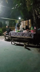 Evening Islamic gathering in Banjarmasin, indoors and out
