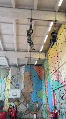 Indoor climbing training session observed in Sarapul, Russia