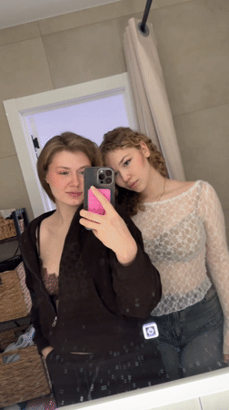 Young women capture selfies and daily moments in Kazan