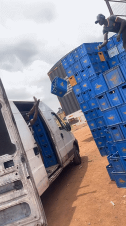 Beer distribution operation underway at Gura Top warehouse facility