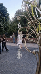 Chernivtsi's main pedestrian street buzzing on a summer afternoon