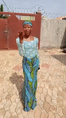 Women in Traditional Dress Photographed in Outdoor Courtyard Session