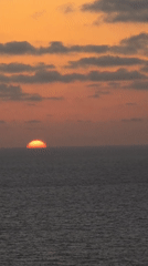 Sunset captured over Mediterranean Sea from Bat Yam coast