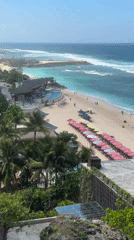 Coastal clifftop scenes and traffic documented in Kuta Selatan