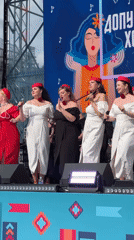 Choir performance, street scenes captured across Saint Petersburg afternoon
