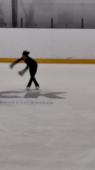 Quick moments at an indoor ice rink in Vidnoye