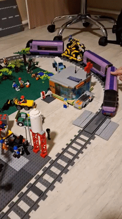 LEGO city, a backyard aquarium, and Tyumen after dark