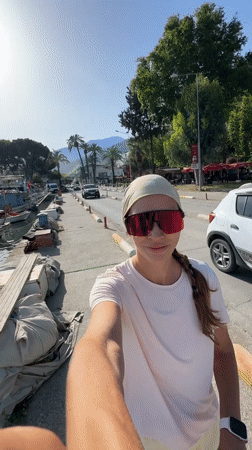 Morning leisure activities observed at Fethiye harbor marina