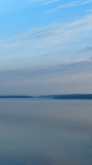Tranquil dawn views captured at Votkinsk Reservoir, Russia