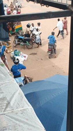 Morning street life and commerce documented in Bukuru, Nigeria