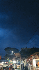 Daily life documented across Lhokseumawe during morning storm