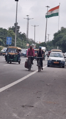 Tibetan monastery and street life in central Delhi