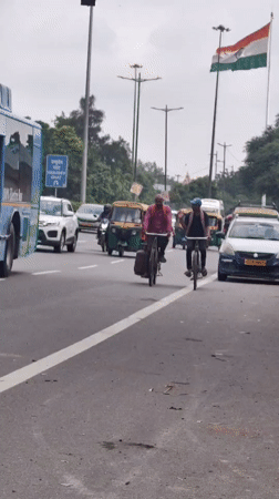 Tibetan monastery and street life in central Delhi
