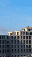 Coastal construction and clifftop scenery in Anapa, Russia