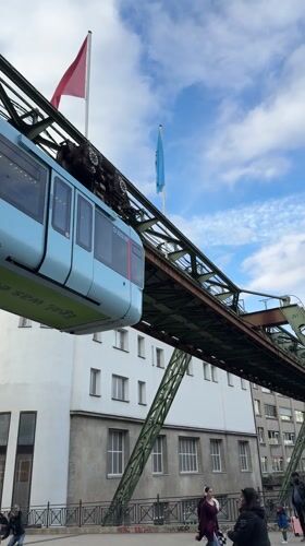 Wuppertal's suspended railway and shopping center captured by witnesses