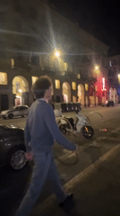 Nighttime social activity observed in Turin streets