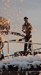 Foam party with pool bar draws swimwear-clad crowd