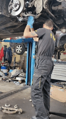 Mechanic performs routine car maintenance in Sofia auto shop